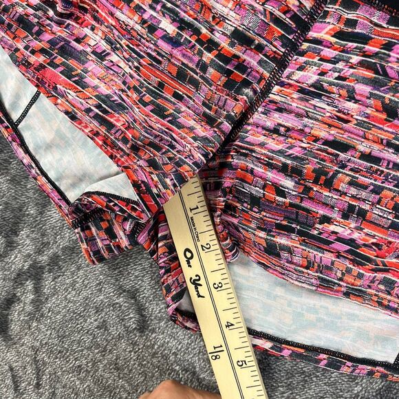 Lululemon Speed Up Short 2.5" Inseam Brief Lined Flash Pleat Orange Women's 6 - Picture 6 of 11